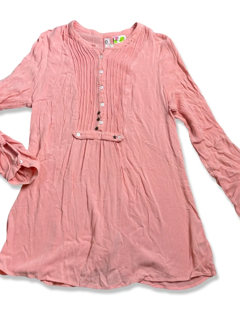Free People Snap Out Of It Gauzy Tunic Top